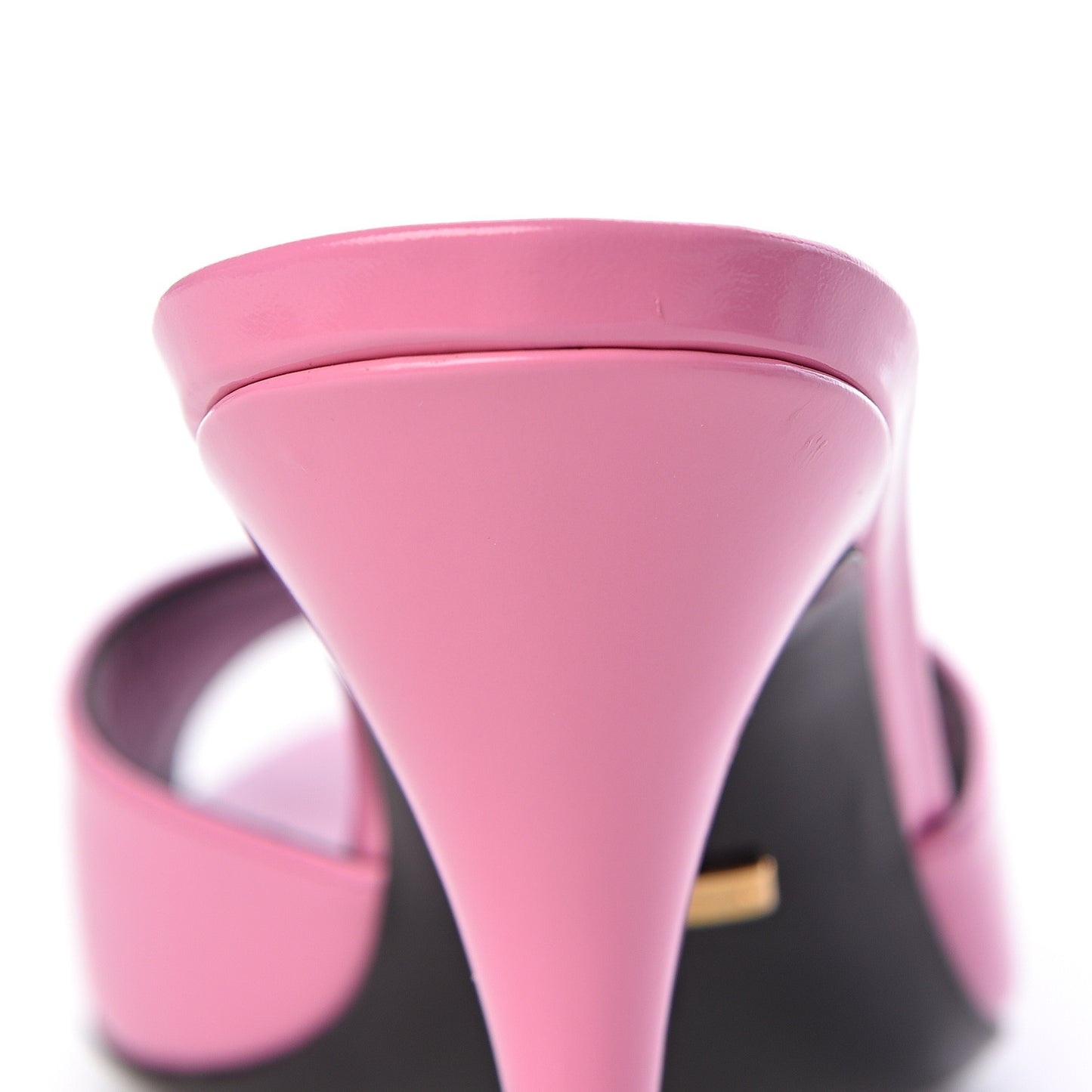 Calfskin High-Heel Slide 36 Bubblegum Pink