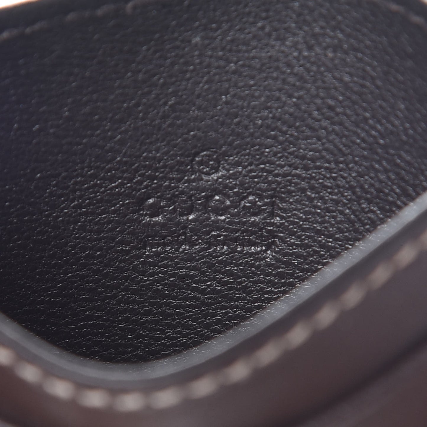 GG Supreme Monogram Card Holder Dark Brown