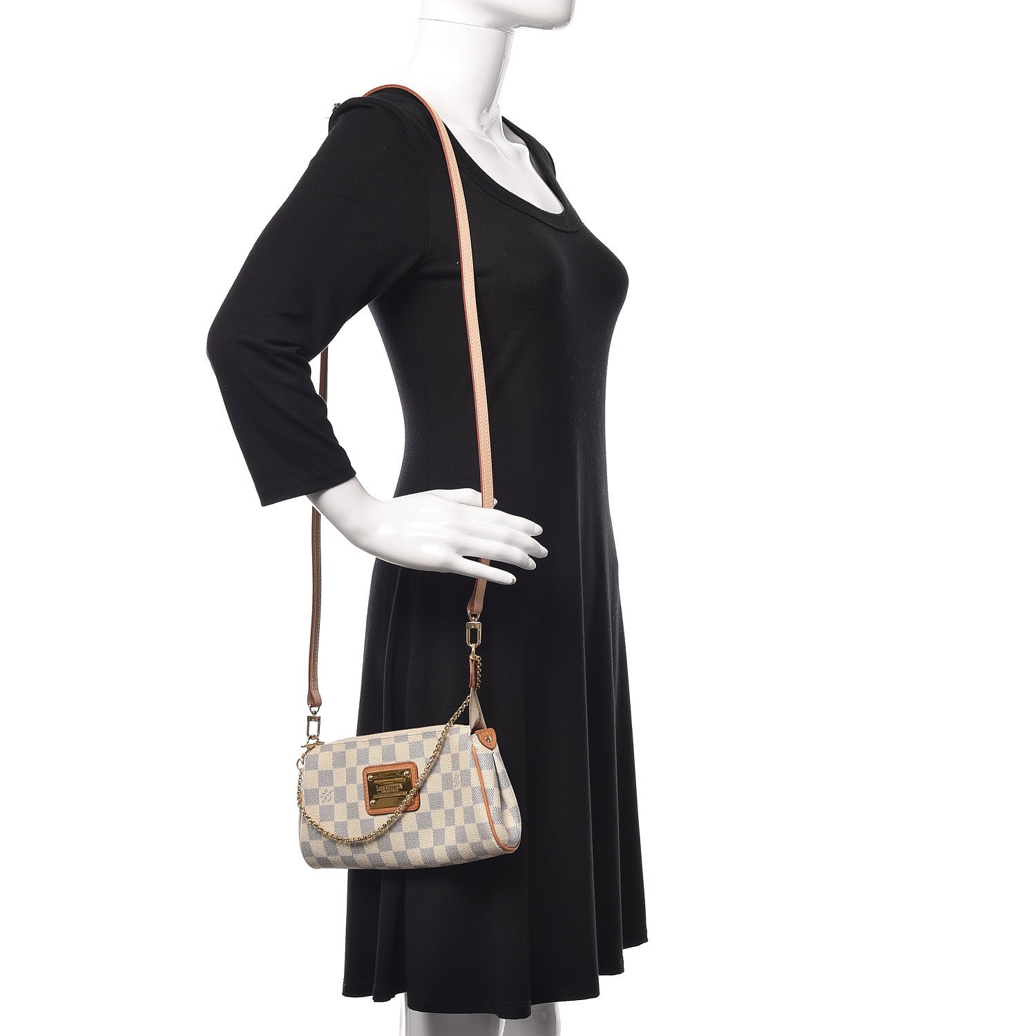 Louis Vuitton Damier Azur Eva Clutch 2 of 14