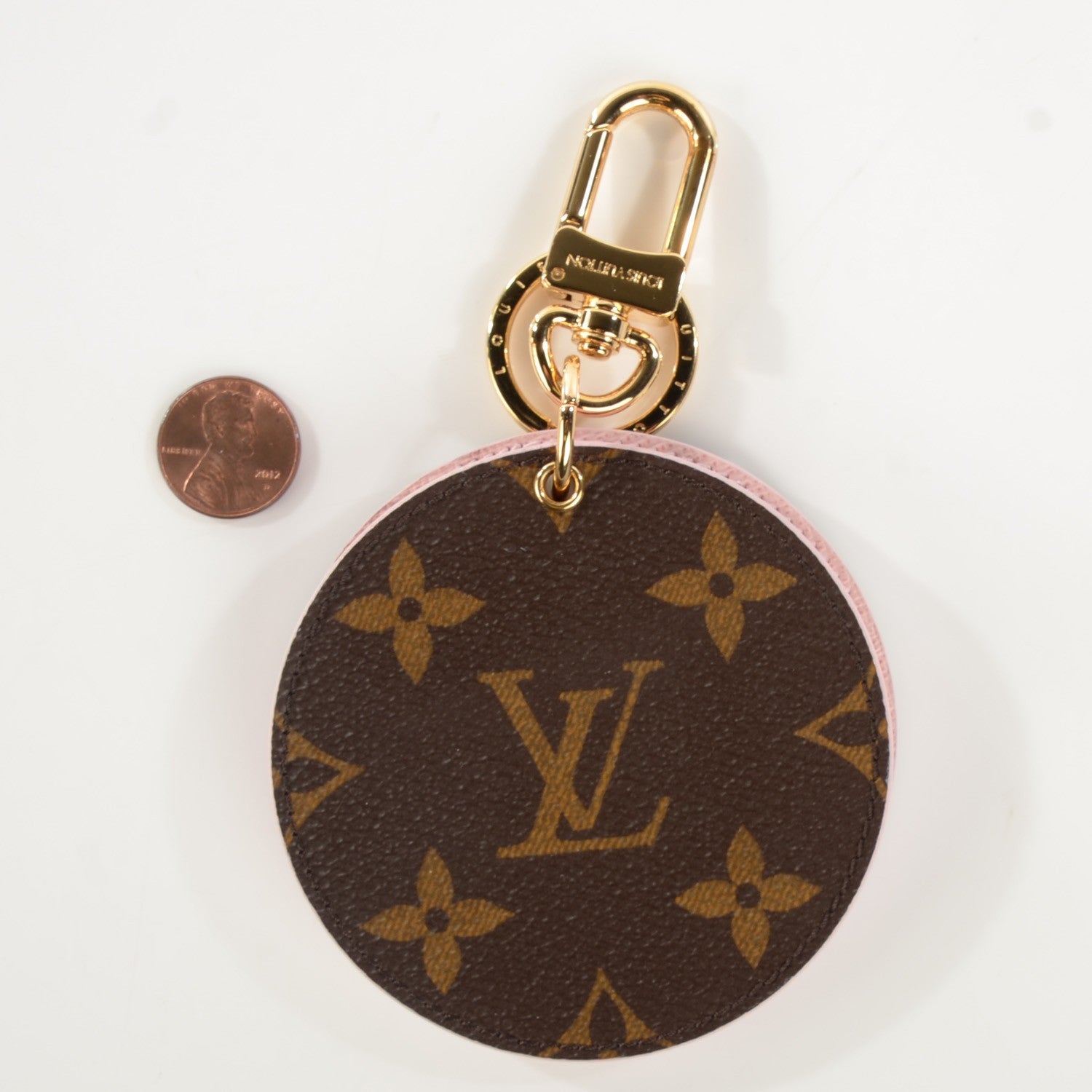 Louis Vuitton Monogram LV Mirror Key Holder Rose Ballerine 2 of 5
