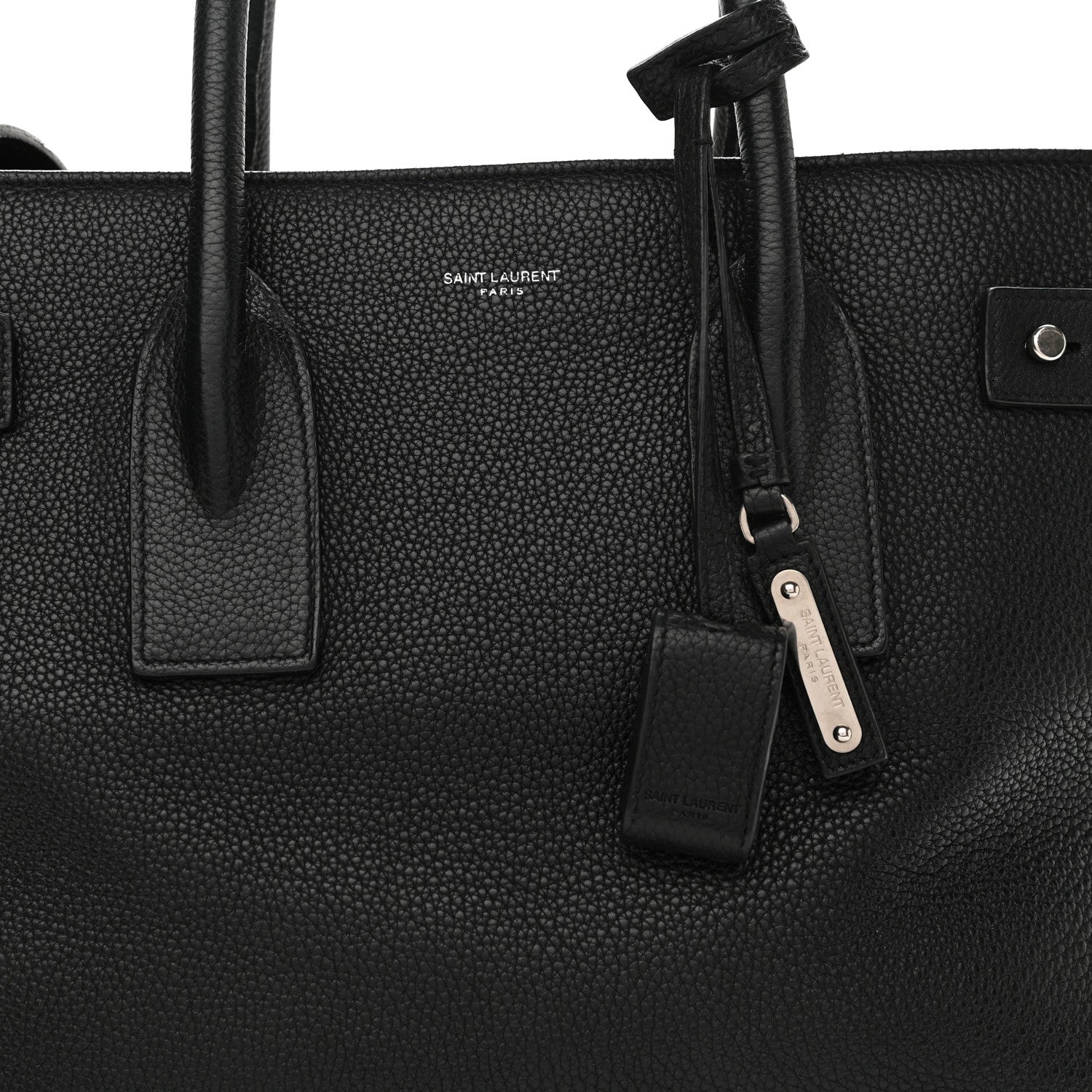 Saint Laurent Grained Calfskin Medium Souple Sac De Jour Black 16 of 29