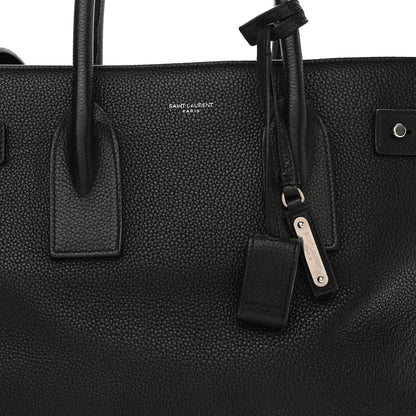 Saint Laurent Grained Calfskin Medium Souple Sac De Jour Black 16 of 29