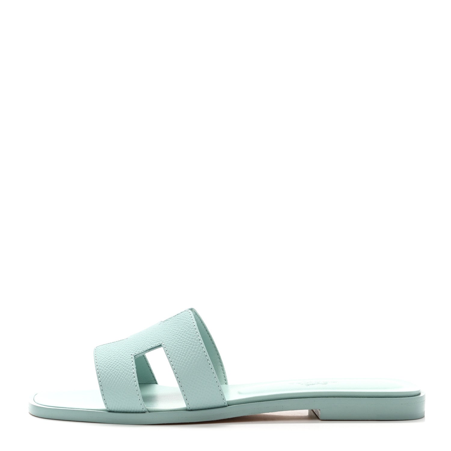 Hermes Epsom Oran Sandals 36 Vert Embrun 1 of 8