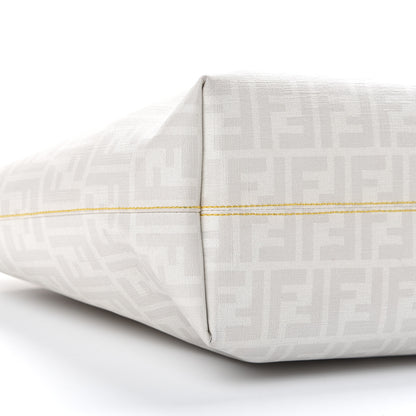 Fendi Zucca Spalmati Medium Roll Tote Bianco 9 of 16