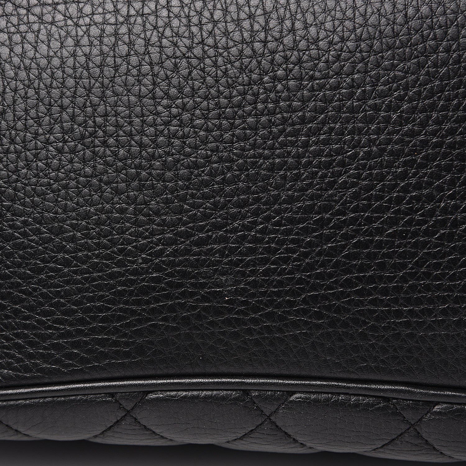 Chanel Calfskin Quilted Medium Airlines Round Trip Bowling Bag Black 8 of 11