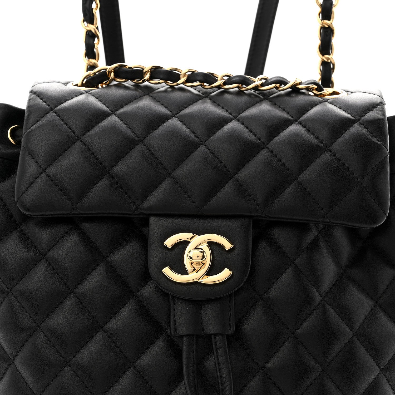 Chanel Lambskin Quilted Small Urban Spirit Backpack Black 1867892