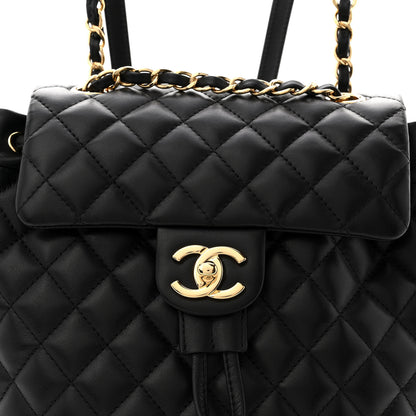 Chanel Lambskin Quilted Small Urban Spirit Backpack Black 8 of 10