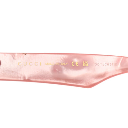 Gucci Rectangle 52mm Frame Sunglasses GG0998/S Black Pink 5 of 8