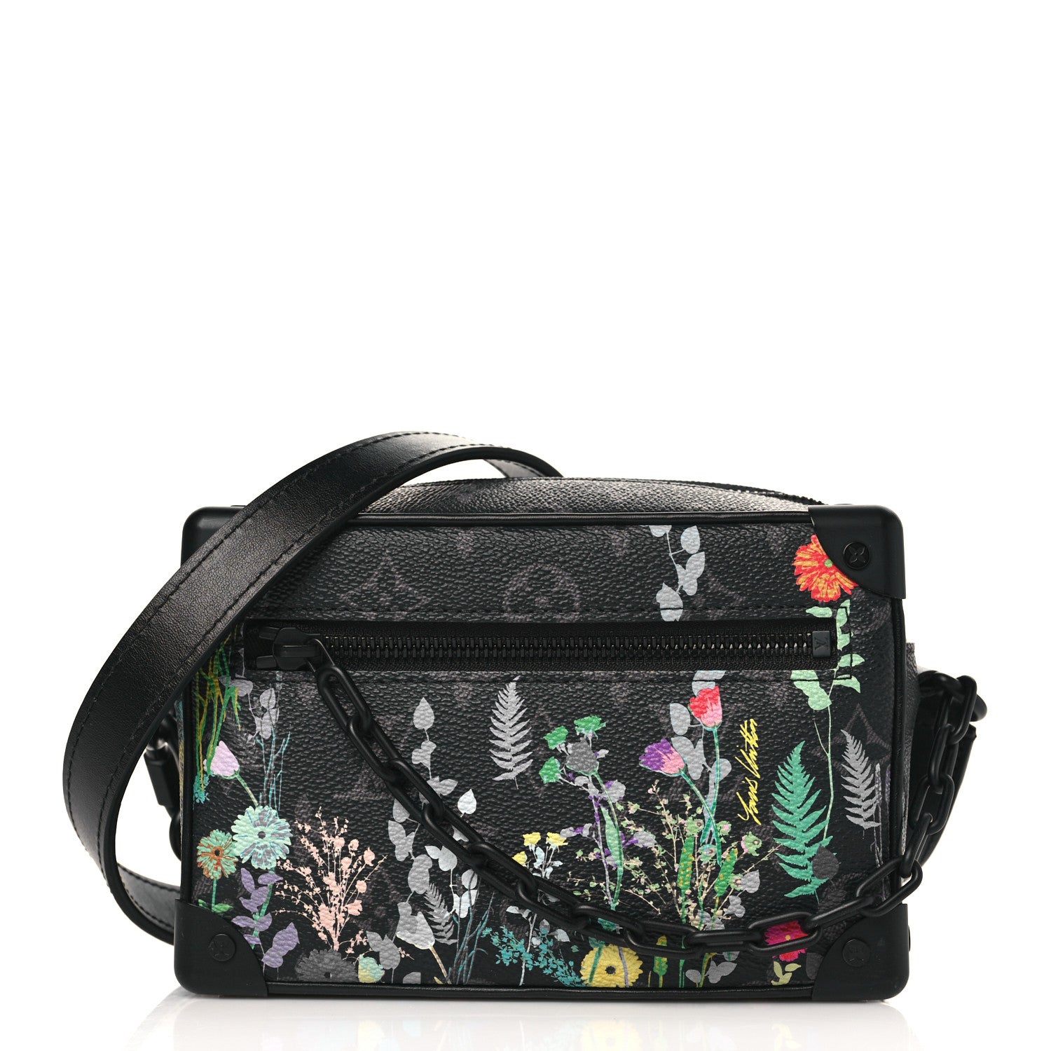 Louis Vuitton Monogram Eclipse Flower Print Mini Soft Trunk 1 of 9