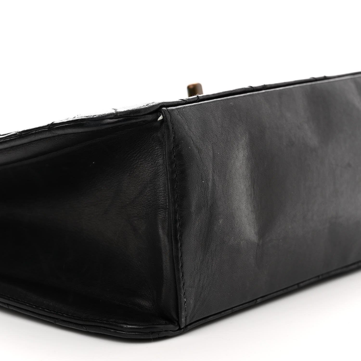 Chanel Lambskin Quilted CC Flap Shoulder Bag Black 10 of 15