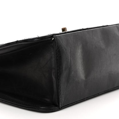 Chanel Lambskin Quilted CC Flap Shoulder Bag Black 10 of 15