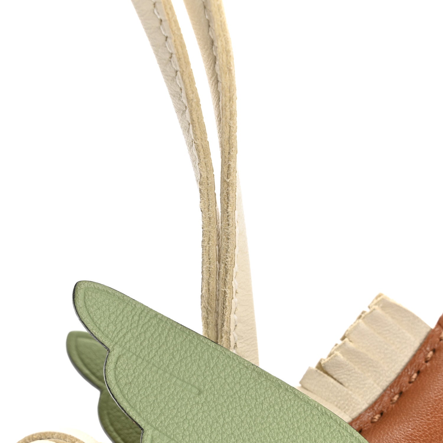 Hermes Milo Lambskin Grigri Rodeo Pegase Horse Bag Charm PM Craie Gold Vert Criquet 7 of 8