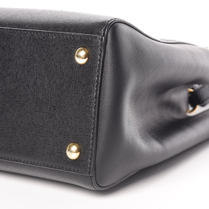 Fendi Vitello Elite Petite 2Jours Tote Black 9 of 9