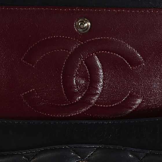 Chanel Lambskin Quilted Medium Double Flap Black 24 of 26