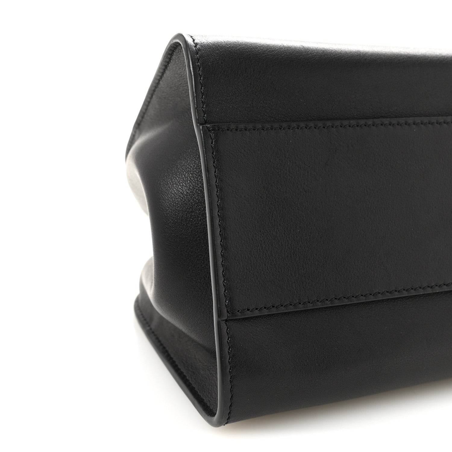 The Row Smooth Calfskin Peggy Bag Black 8 of 9