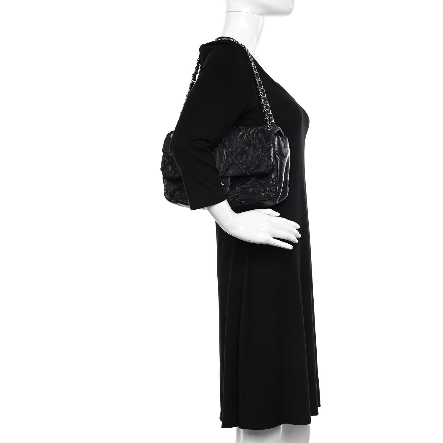 Chanel Calfskin Medium Ultra Stitch Flap Black 2 of 10