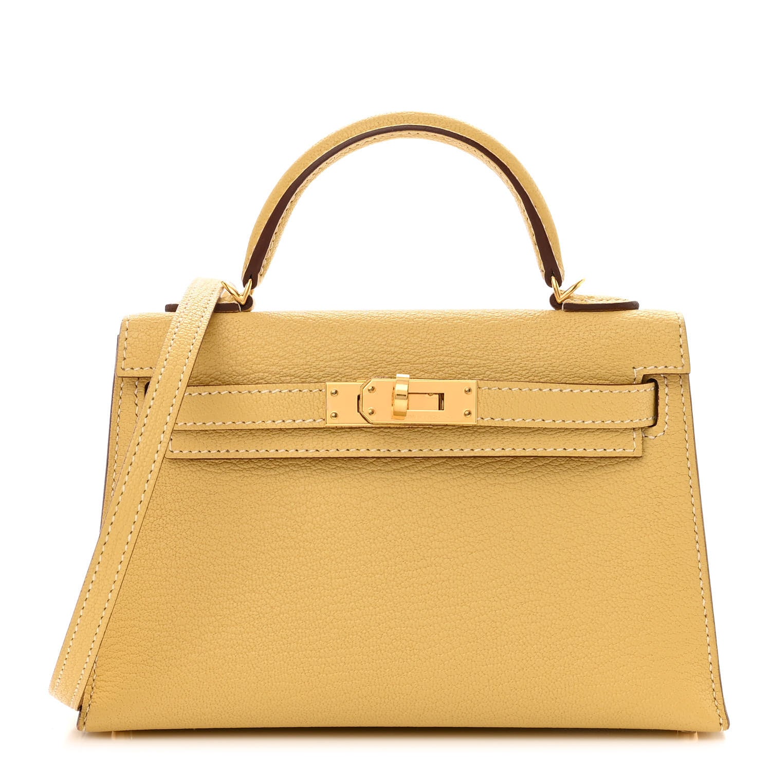 Hermes Chevre Mysore Mini Kelly Sellier 20 Foin 1 of 12