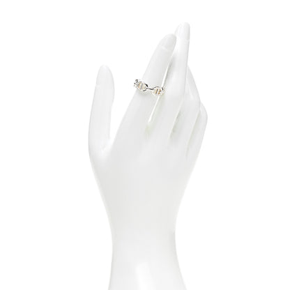 Hermes Sterling Silver PM Chaine d'Ancre Enchainee Band Ring 51 5.75 2 of 9