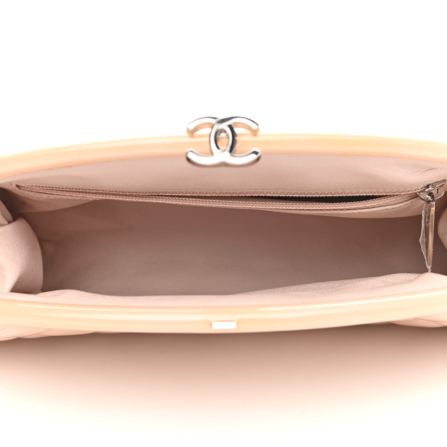 Patent Quilted Timeless Clutch Pink