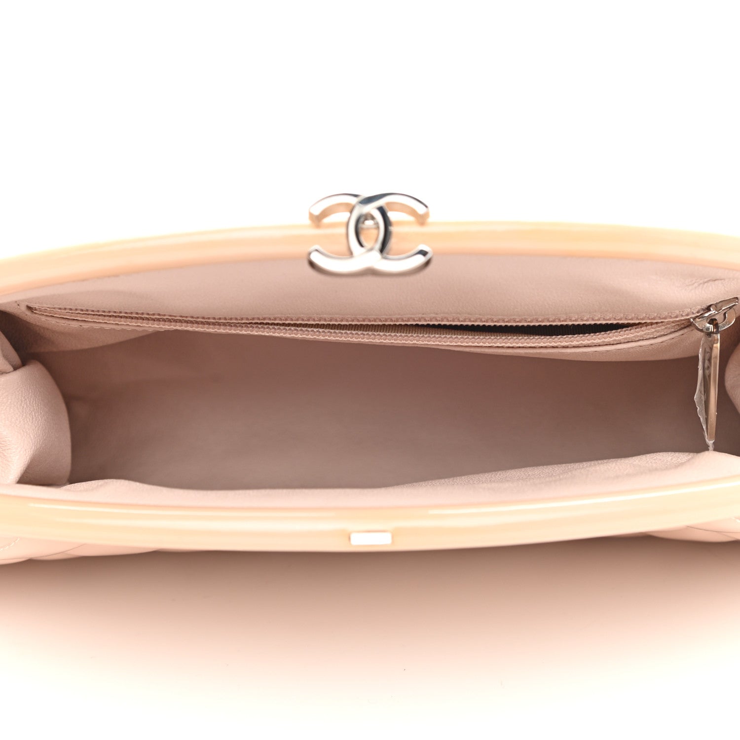 Chanel Patent Quilted Timeless Clutch Pink 4 of 6