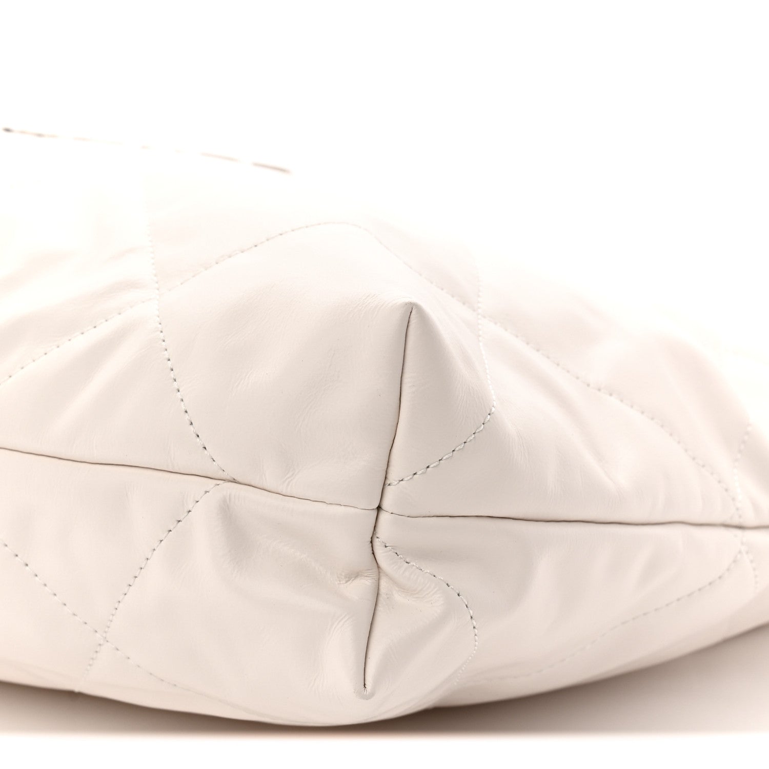 Chanel Shiny Calfskin Quilted Chanel 22 White 11 of 11