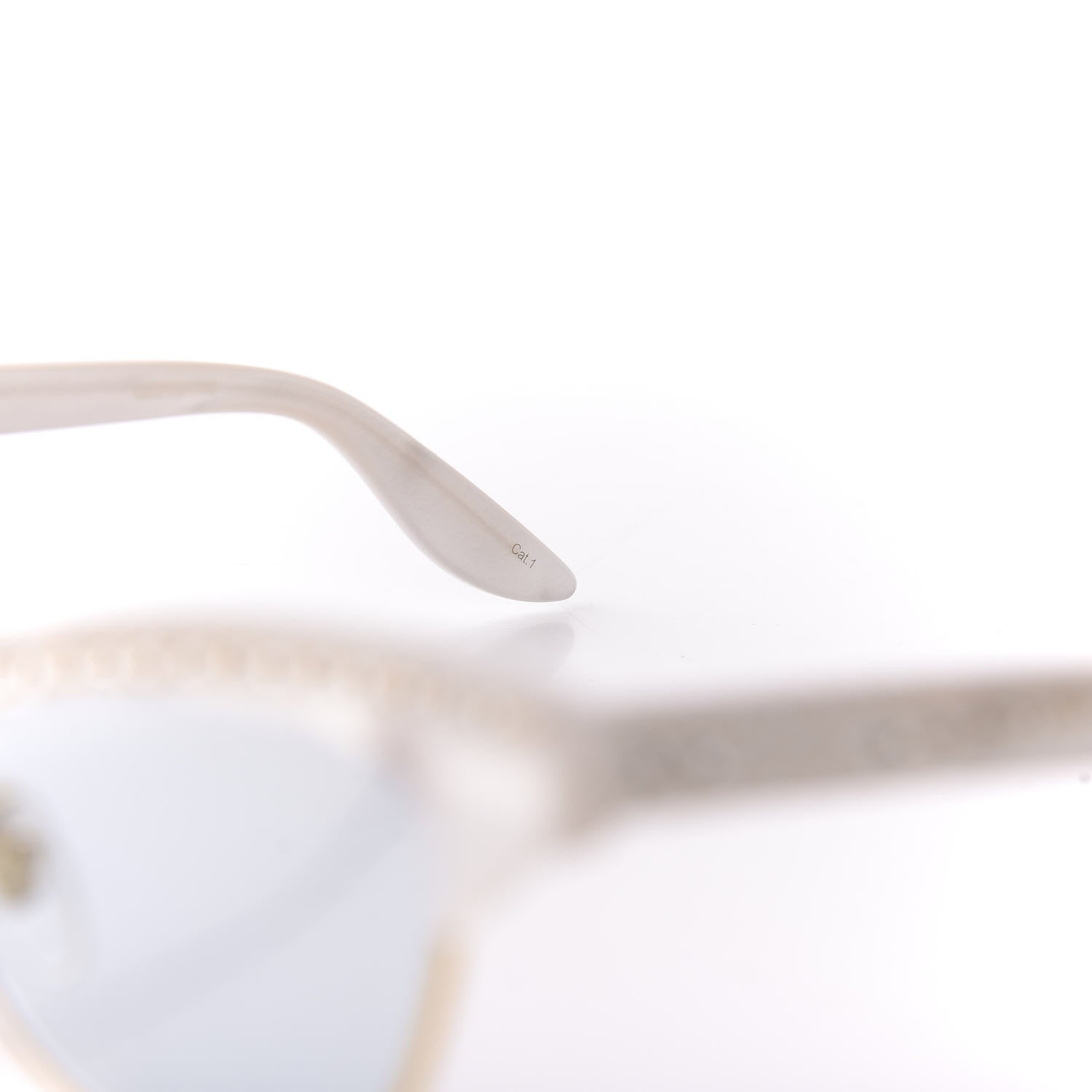 Gucci Clubmaster Cat Eye Sunglasses GG0153S Pearl White 5 of 8