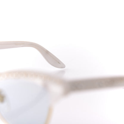 Gucci Clubmaster Cat Eye Sunglasses GG0153S Pearl White 5 of 8
