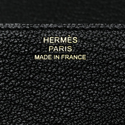 Hermes Chevre Mysore Roulis Slim Wallet Black 6 of 7
