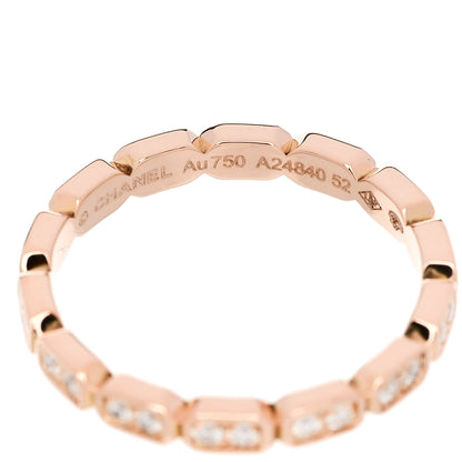 Chanel 18K Beige Gold Diamond Premier Stackable Ring 52 6 4 of 4