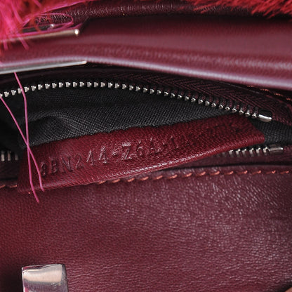 Fendi Springbok Fur Nappa Mini Peekaboo Iconic Satchel Pink 8 of 8