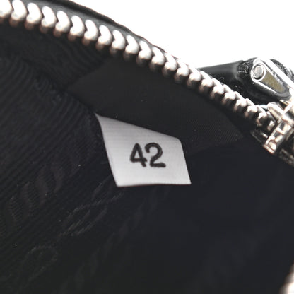 Prada Tessuto Nylon Key Pouch Black 6 of 7