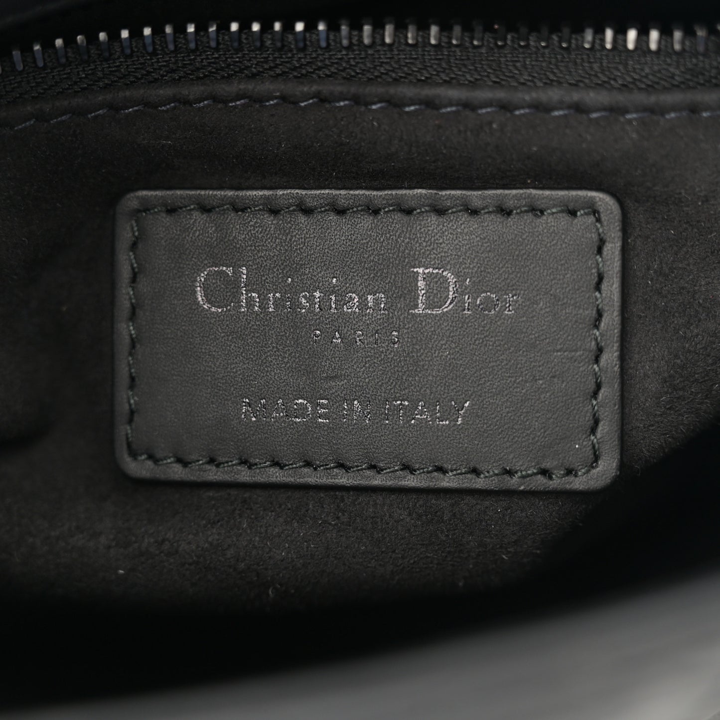 Ultra Matte Calfskin Cannage Mini Lady Dior Black