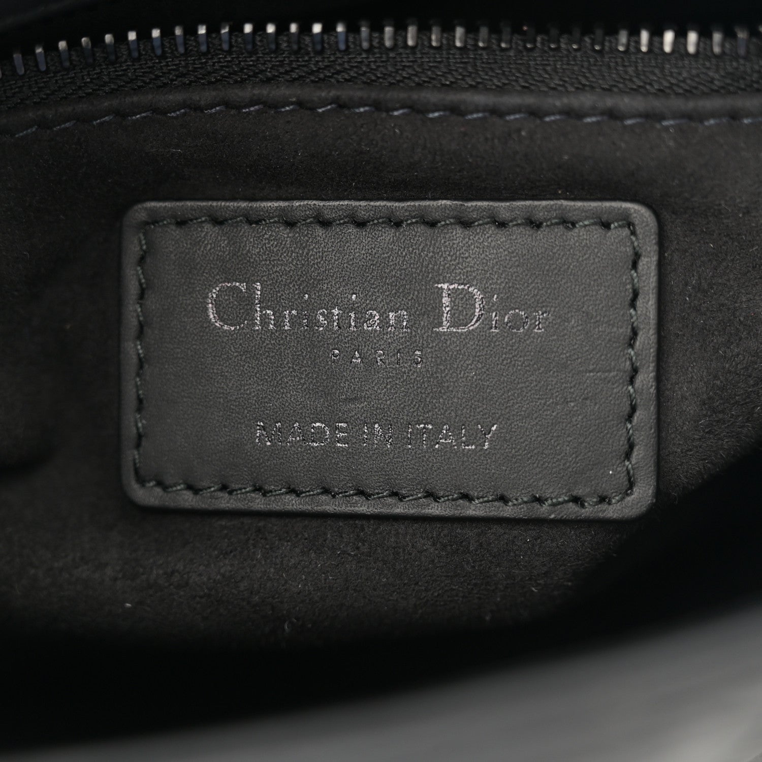 Christian Dior Ultra Matte Calfskin Cannage Mini Lady Dior Black 6 of 13