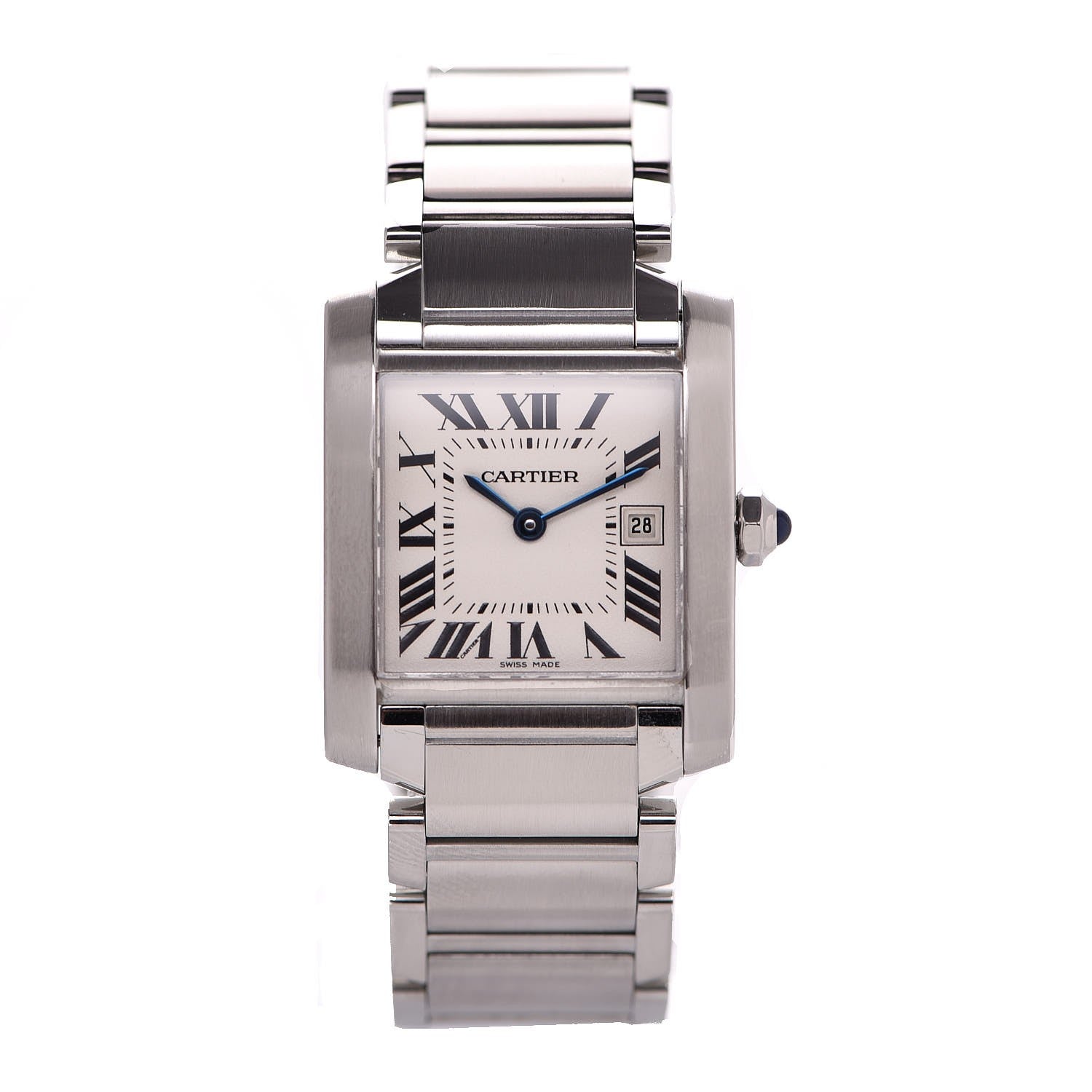 Cartier Stainless Steel 25mm Tank Francaise Quartz Watch 1 of 6