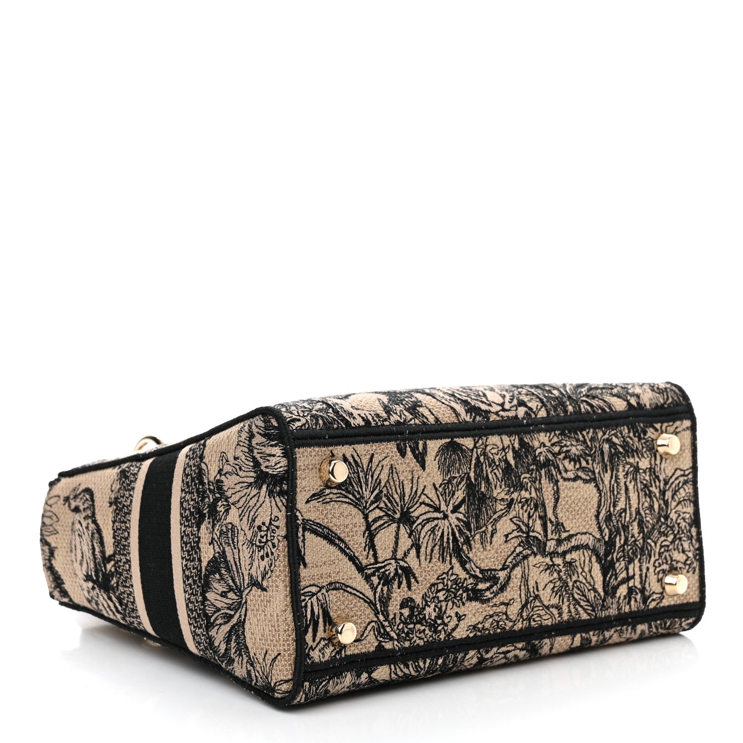 Christian Dior Toile de Jouy Voyage Embroidered Medium Lady D-Lite Beige Multicolor 4 of 15