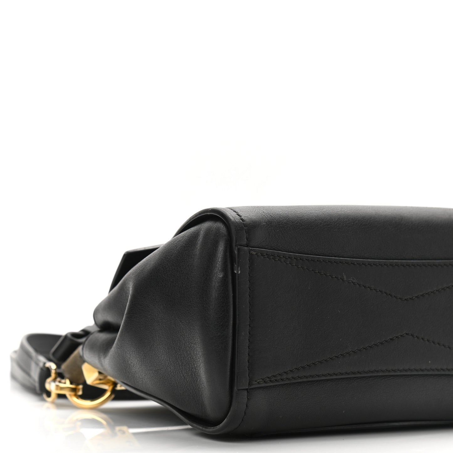 Calfskin Mini Mystic Shoulder Bag Black
