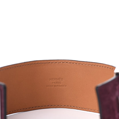 Hermes Veau Doblis Suede Collier de Chien CDC Bracelet S Prune 3 of 5