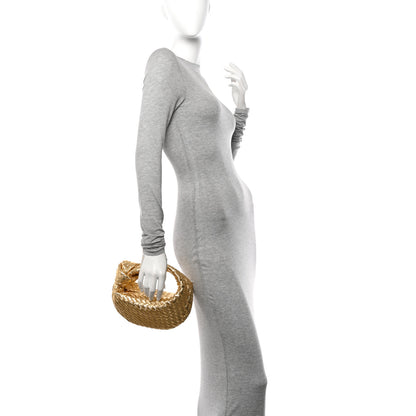 Bottega Veneta Metallic Nappa Intrecciato Mini Jodie Gold 2 of 10