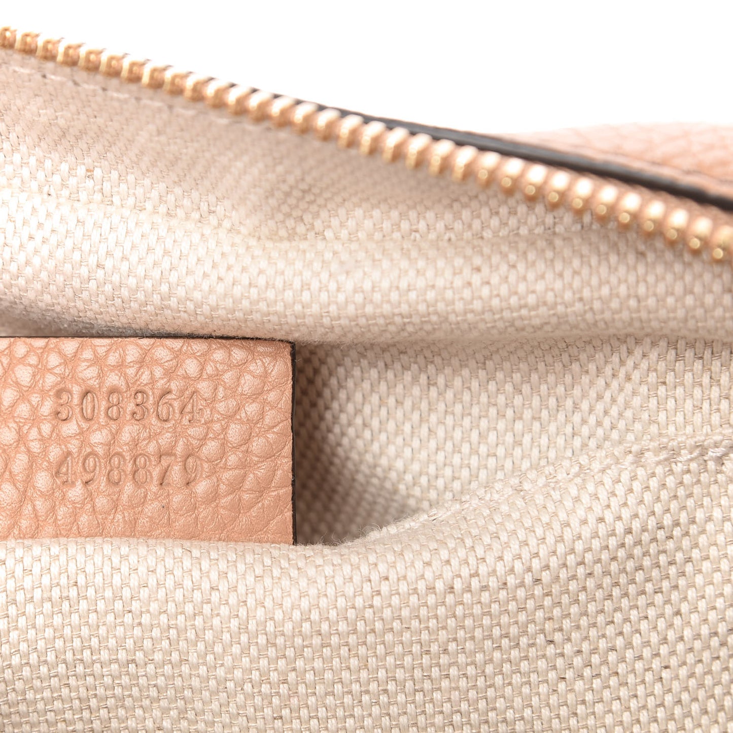 Pebbled Calfskin Small Soho Disco Bag Rose Beige