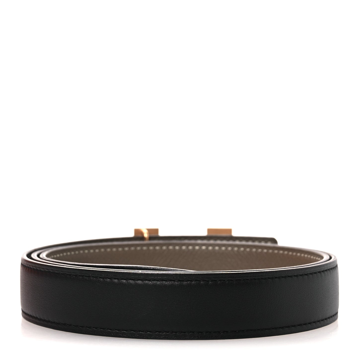 Swift Epsom 24mm Mini Constance H 85 34 Belt Black Etoupe