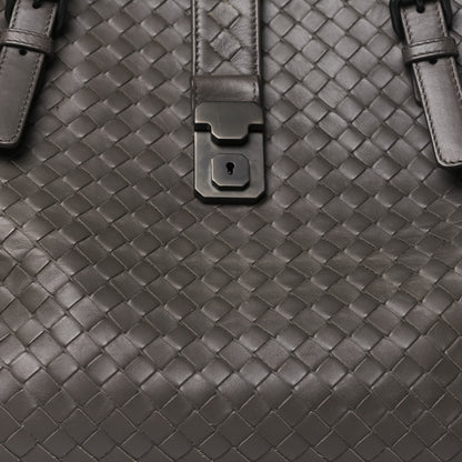 Bottega Veneta Nappa Intrecciato Medium Roma Tote Charcoal 7 of 9