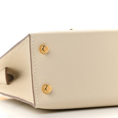 Hermes Epsom Mini Kelly Sellier 20 Craie 9 of 11