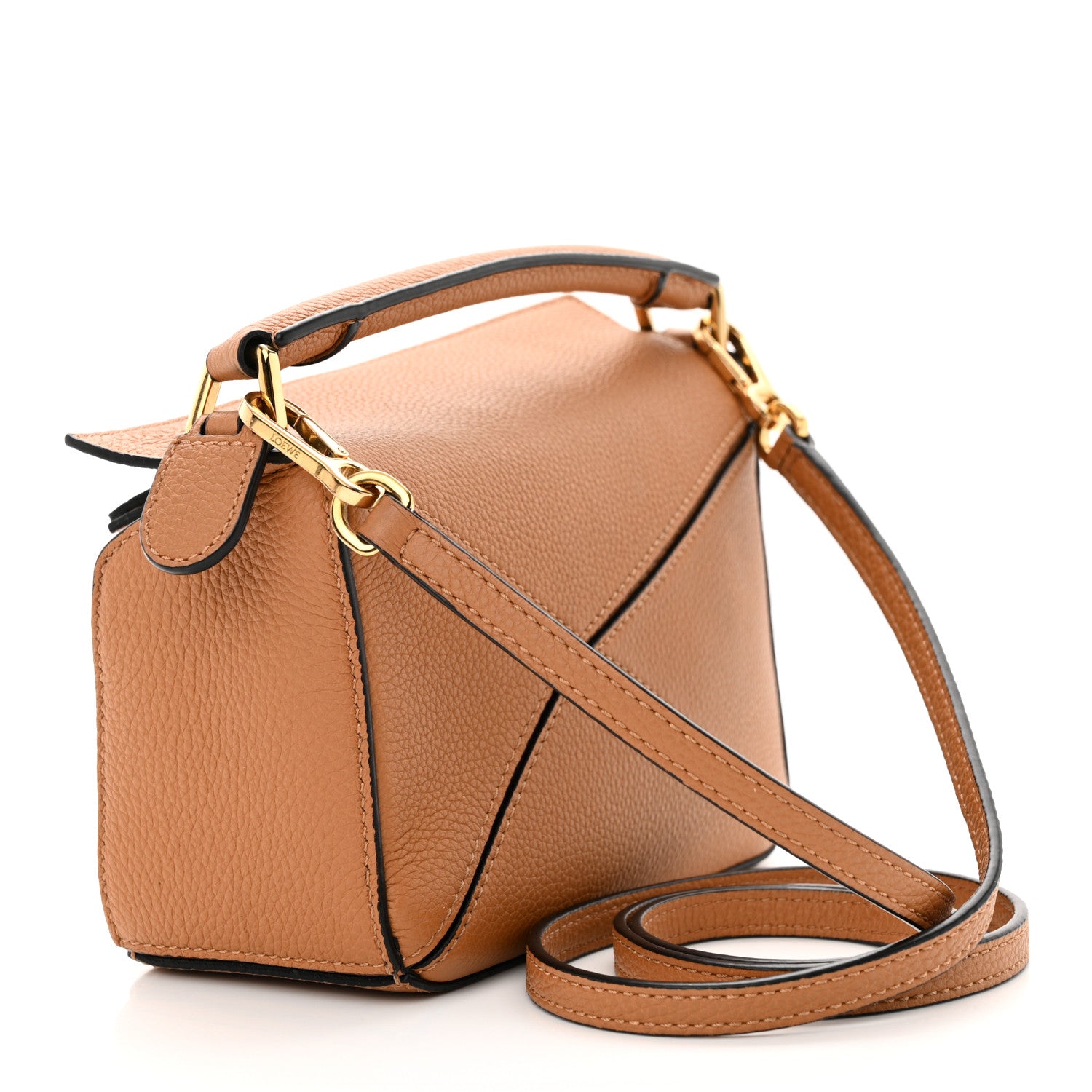 Loewe Calfskin Mini Puzzle Bag Tan 3 of 10