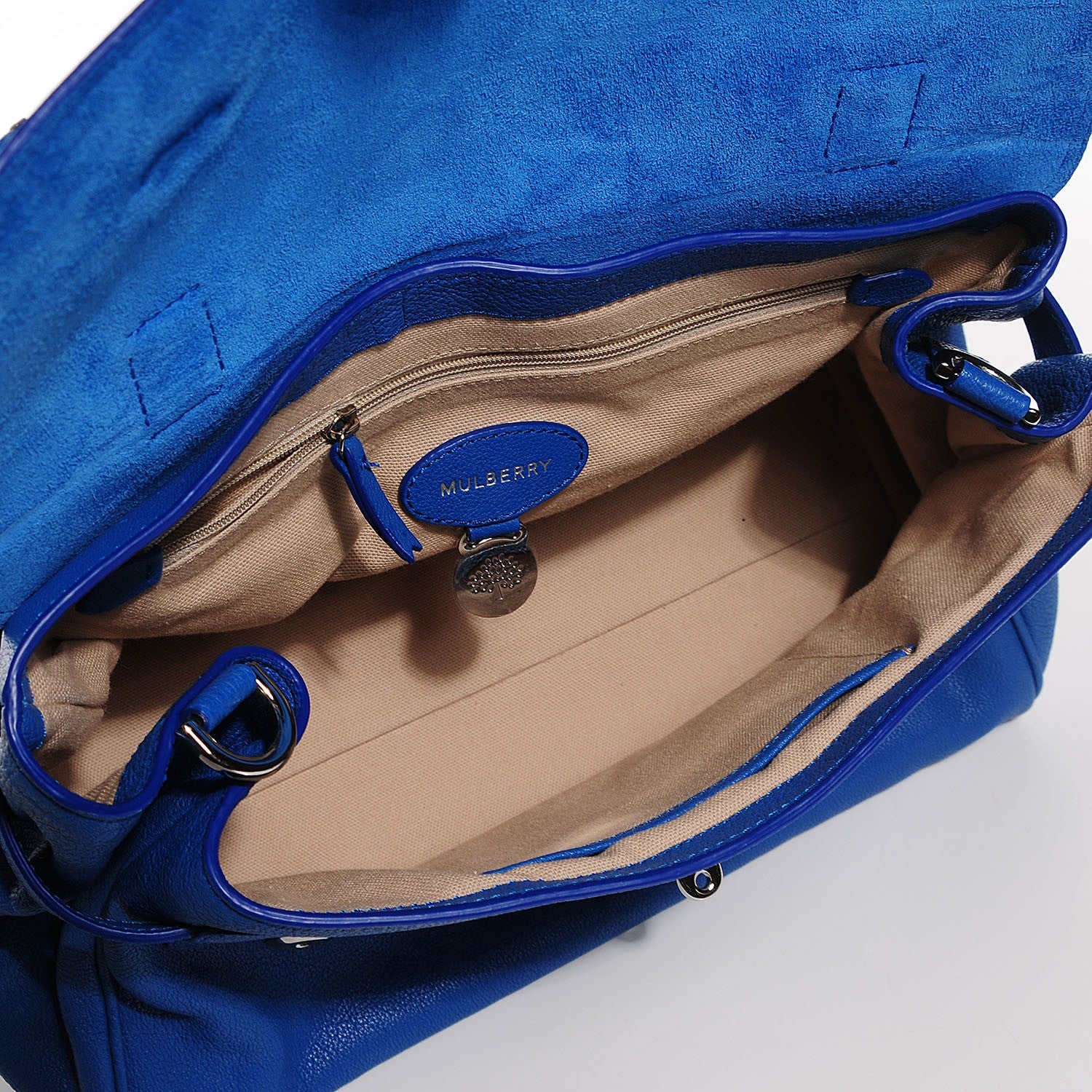 Mulberry Polished Buffalo Medium Alexa Bluebell Blue 5 of 11