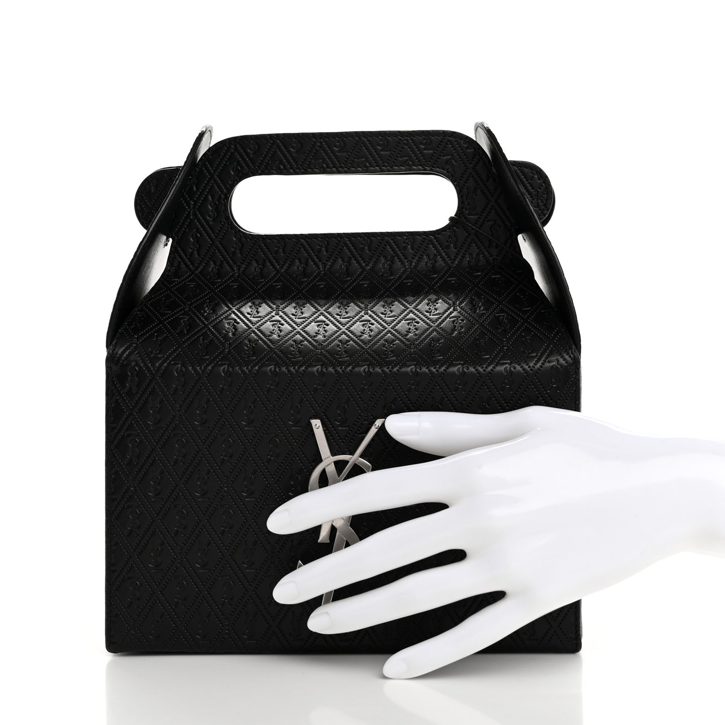Calfskin Monogram Take Away Box Black