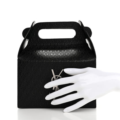 Saint Laurent Calfskin Monogram Take Away Box Black 2 of 8
