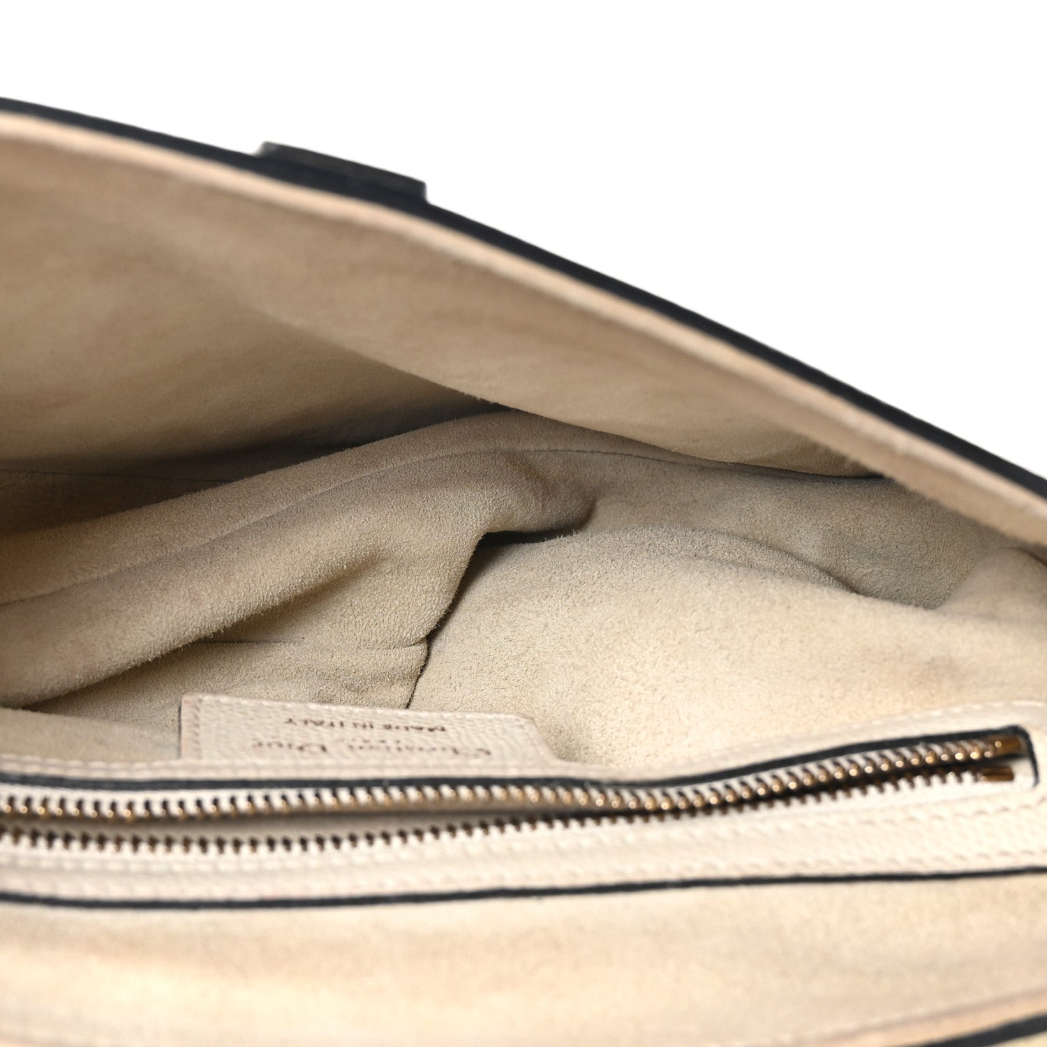 Christian Dior Grained Calfskin Saddle Bag White 5 of 10