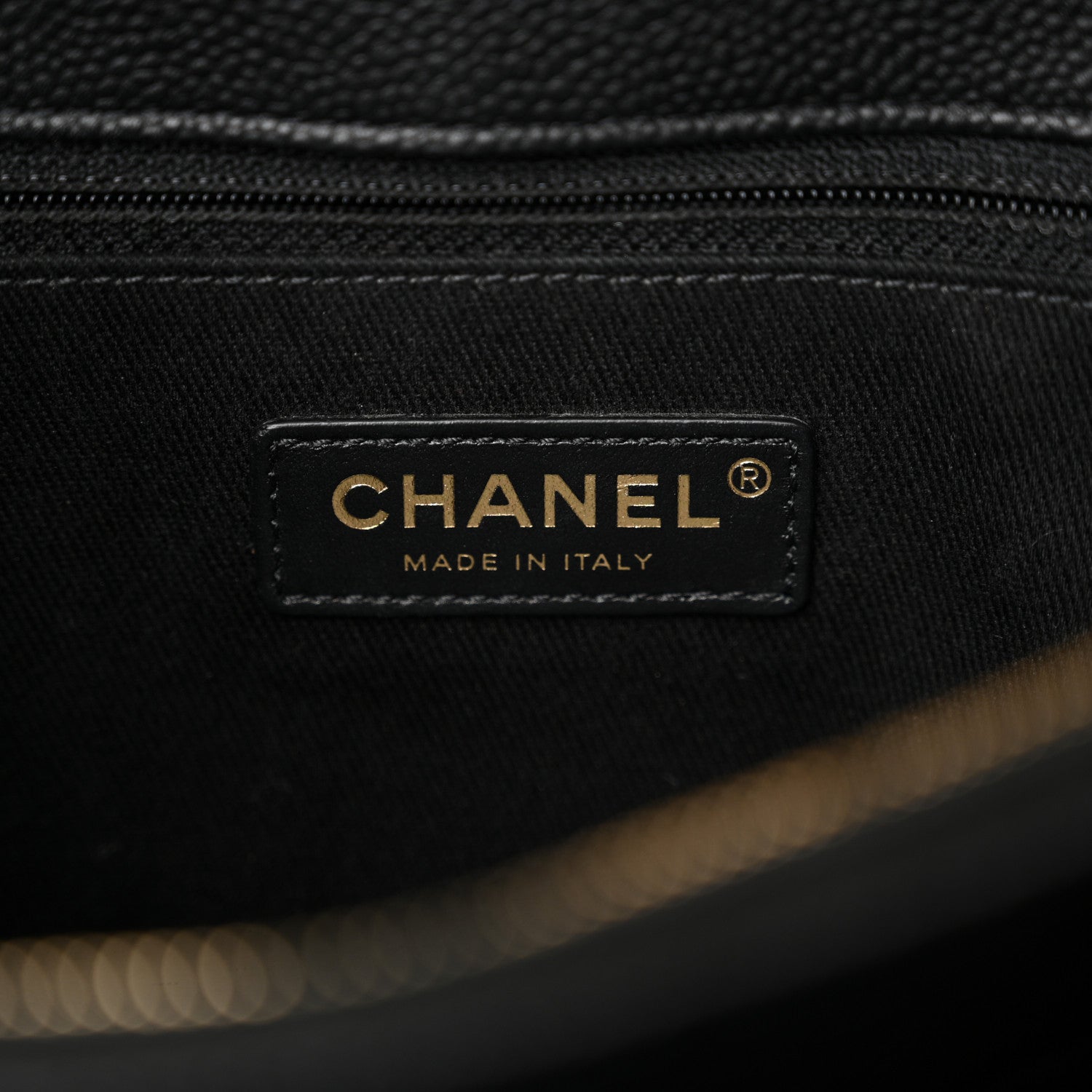 Chanel Grained Calfskin Stitched Flap Black 6 of 12