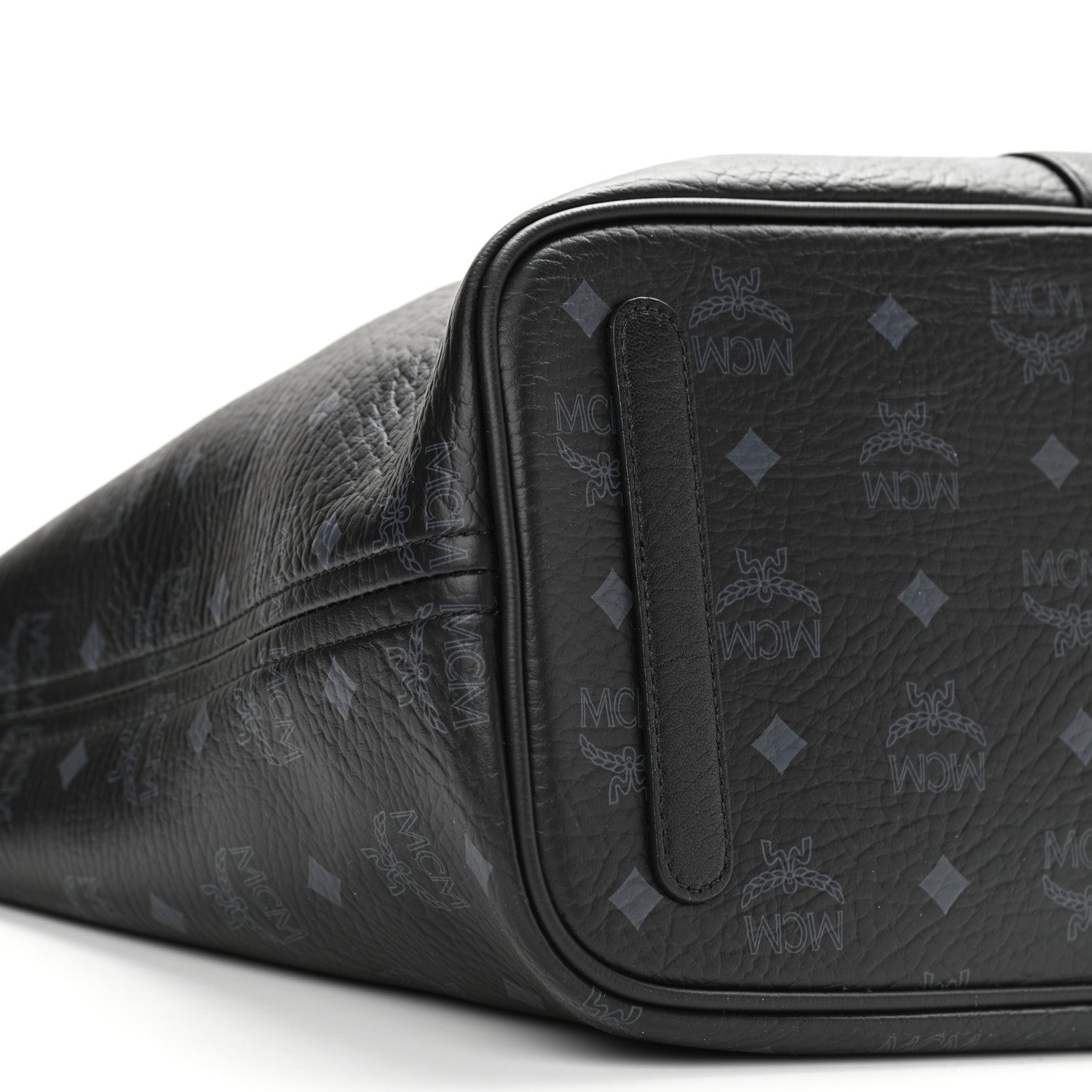 MCM Visetos Medium Reversible Shopper Tote Black 15 of 20