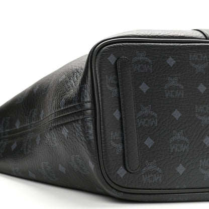 MCM Visetos Medium Reversible Shopper Tote Black 15 of 20